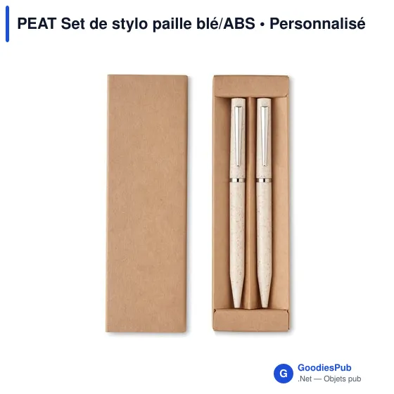 PEAT Set de stylo paille blé/ABS - Image 2