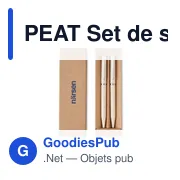 PEAT Set de stylo paille blé/ABS - Miniature 4