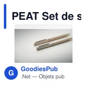 PEAT Set de stylo paille blé/ABS - Miniature 5
