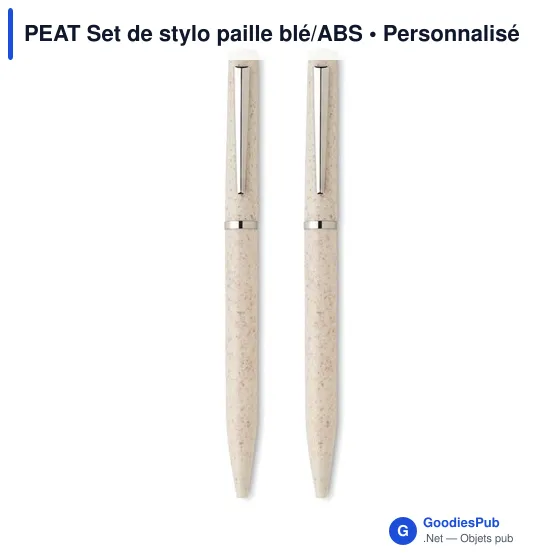 PEAT Set de stylo paille blé/ABS - Image 7