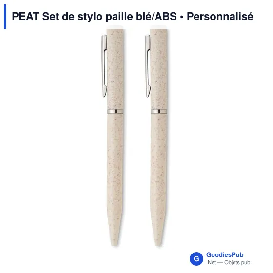 PEAT Set de stylo paille blé/ABS - Image 8