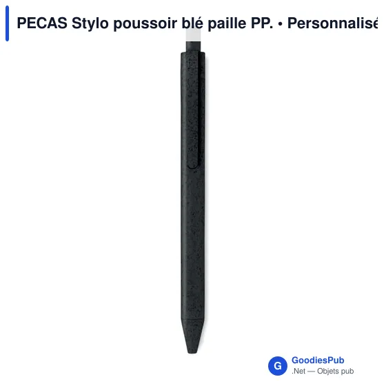 PECAS Stylo poussoir blé paille PP. - Image 12