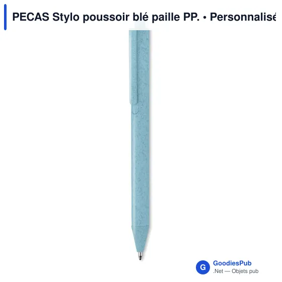 PECAS Stylo poussoir blé paille PP. - Image 5