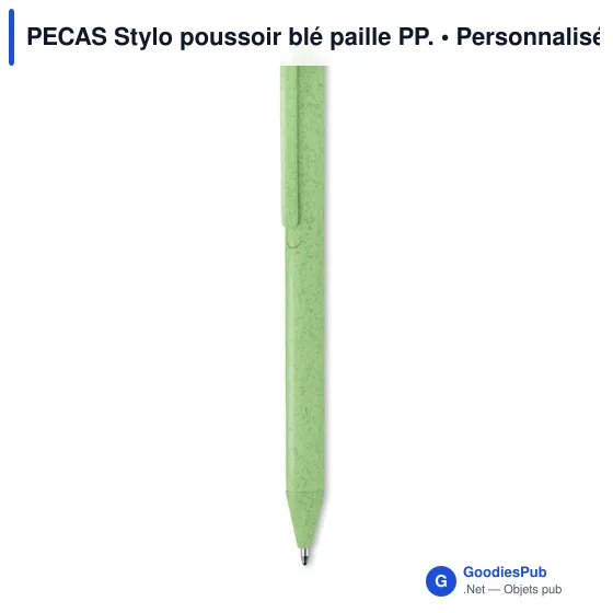 PECAS Stylo poussoir blé paille PP. - Image 9
