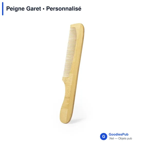 Peigne Garet personnalisable avec logo pour objets publicitaires - Image 1