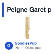 Peigne Garet personnalisable avec logo pour objets publicitaires - Miniature 2