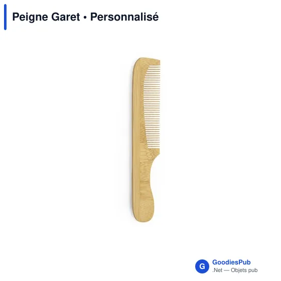 Peigne Garet personnalisable avec logo pour objets publicitaires - Image 2