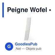 Peigne Wofel - Miniature 1