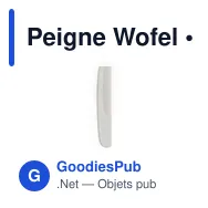 Peigne Wofel - Miniature 3