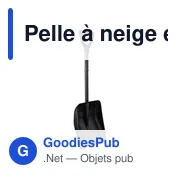 Pelle à neige personnalisable avec logo - Modèle Zaya - Miniature 2
