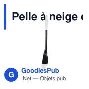 Pelle à neige personnalisable avec logo - Modèle Zaya - Miniature 6