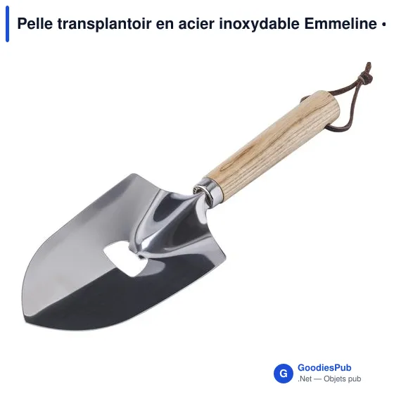 Pelle transplantoir en acier inoxydable Emmeline - Image 3