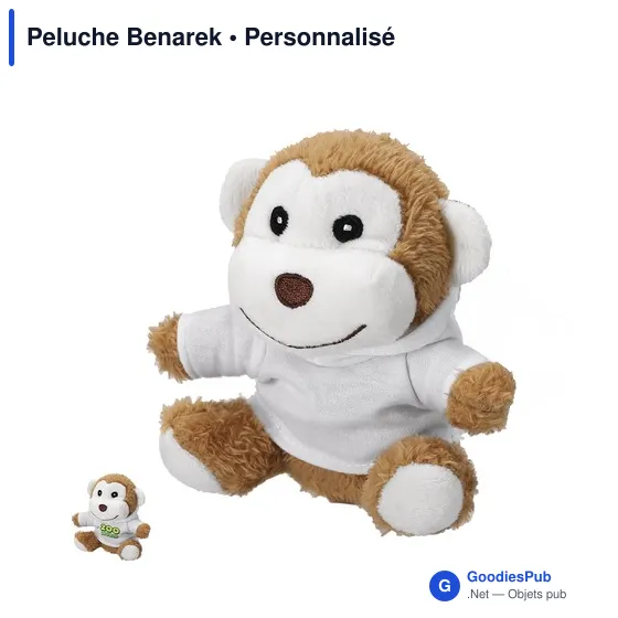 Peluche personnalisable Benarek avec logo - Douceur et originalité - Image 1