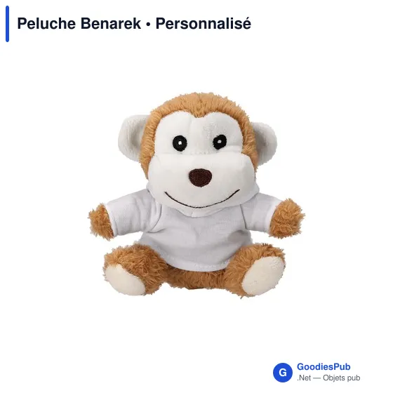 Peluche personnalisable Benarek avec logo - Douceur et originalité - Image 2