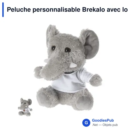 Peluche personnalisable Brekalo avec logo - Élégante et douce