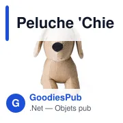 Peluche personnalisable 'Chien' en polyester avec logo - Miniature 4