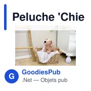 Peluche personnalisable 'Chien' en polyester avec logo - Miniature 5
