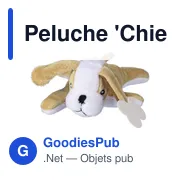 Peluche personnalisable 'Chien' Finnian avec logo - Miniature 1