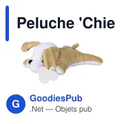 Peluche personnalisable 'Chien' Finnian avec logo - Miniature 2