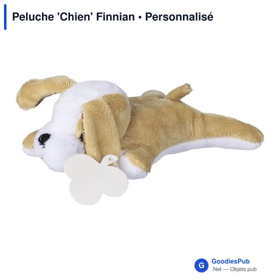 Peluche personnalisable 'Chien' Finnian avec logo - Image 2