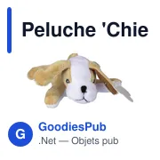 Peluche personnalisable 'Chien' Finnian avec logo - Miniature 3