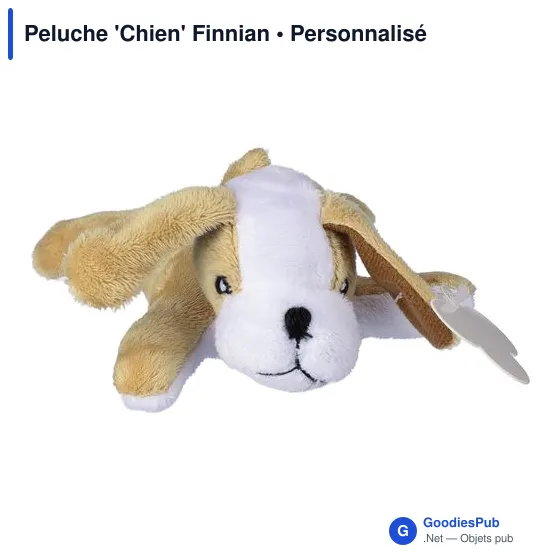 Peluche personnalisable 'Chien' Finnian avec logo - Image 3