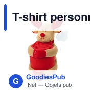 T-shirt personnalisable avec logo pour entreprise - Goodies B2B - Miniature 1