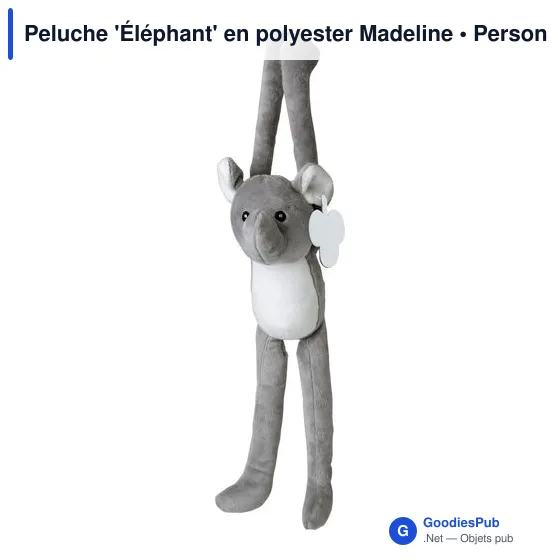 Peluche personnalisable 'Éléphant' avec logo - Madeline - Image 2