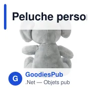 Peluche personnalisable 'Eléphant' Jessie avec logo - Miniature 3