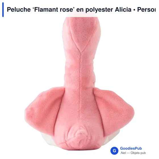 Peluche ‘Flamant rose’ en polyester Alicia - Image 4