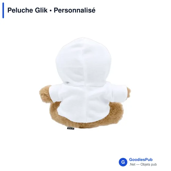 Peluche ours personnalisable avec logo - Peluche Glik - Image 4