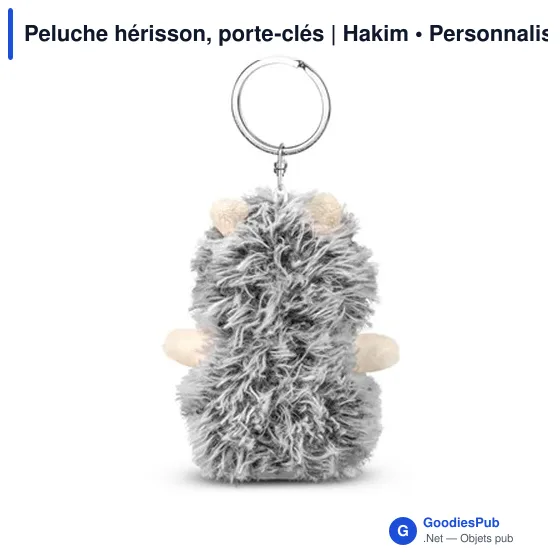 Peluche hérisson, porte-clés | Hakim - Image 5