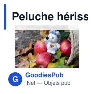 Peluche hérisson, porte-clés | Hakim - Miniature 6