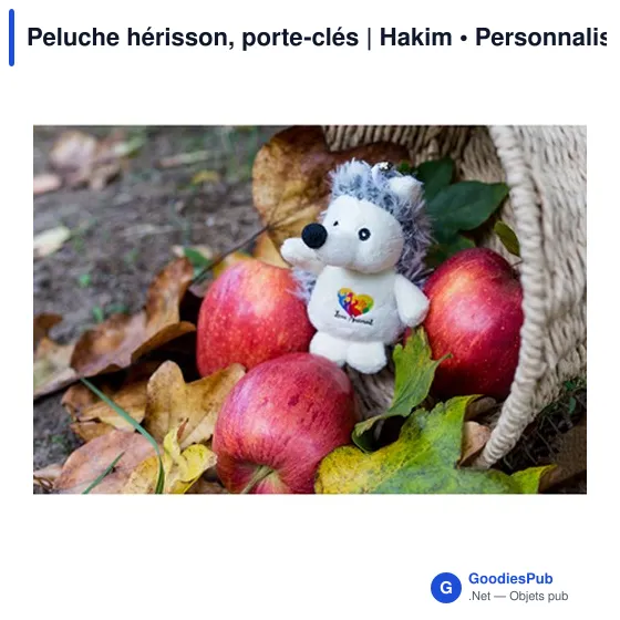 Peluche hérisson, porte-clés | Hakim - Image 6