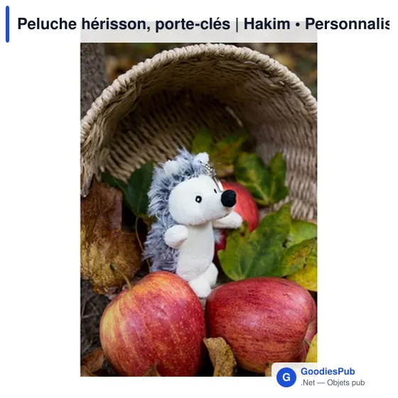 Peluche hérisson, porte-clés | Hakim - Image 7