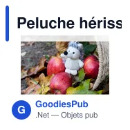 Peluche hérisson, porte-clés | Hakim - Miniature 8