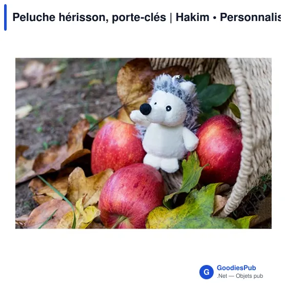 Peluche hérisson, porte-clés | Hakim - Image 8