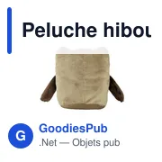 Peluche hibou personnalisable avec logo - Oreiller | Professowl - Miniature 5