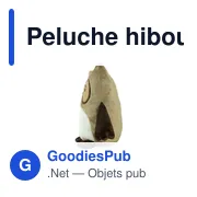 Peluche hibou personnalisable avec logo - Oreiller | Professowl - Miniature 7