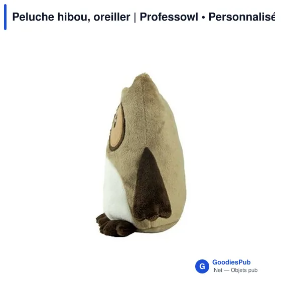 Peluche hibou personnalisable avec logo - Oreiller | Professowl - Image 7