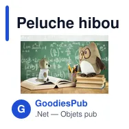 Peluche hibou personnalisable avec logo - Cleverly - Miniature 2