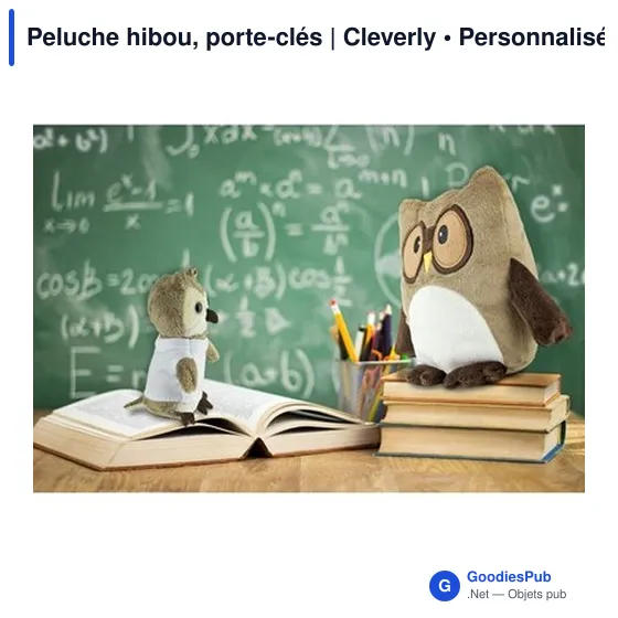 Peluche hibou personnalisable avec logo - Cleverly - Image 2