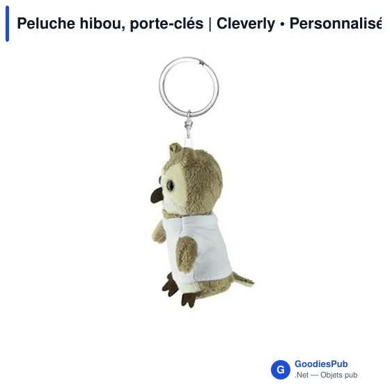 Peluche hibou personnalisable avec logo - Cleverly - Image 5