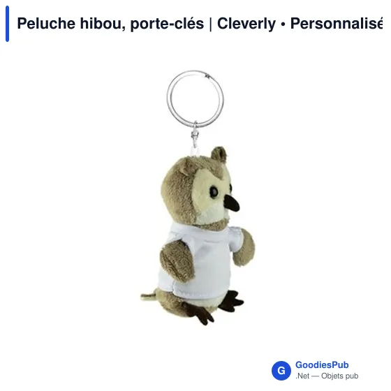 Peluche hibou personnalisable avec logo - Cleverly - Image 6