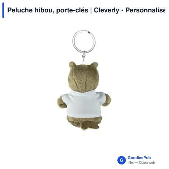 Peluche hibou personnalisable avec logo - Cleverly - Image 7