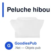 Peluche hibou personnalisable avec logo - Cleverly - Miniature 8