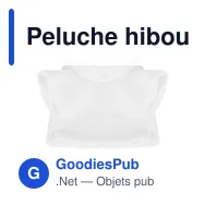 Peluche hibou personnalisable avec logo - Cleverly - Miniature 9
