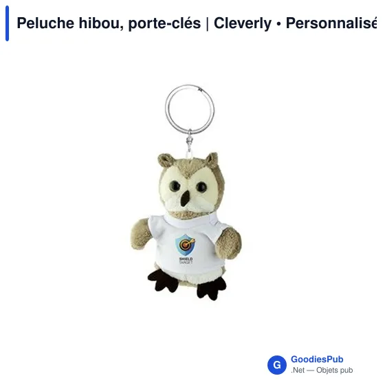 Peluche hibou personnalisable avec logo - Cleverly - Image 10