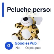 Peluche personnalisable 'Léopard' avec logo - Lauren - Miniature 2