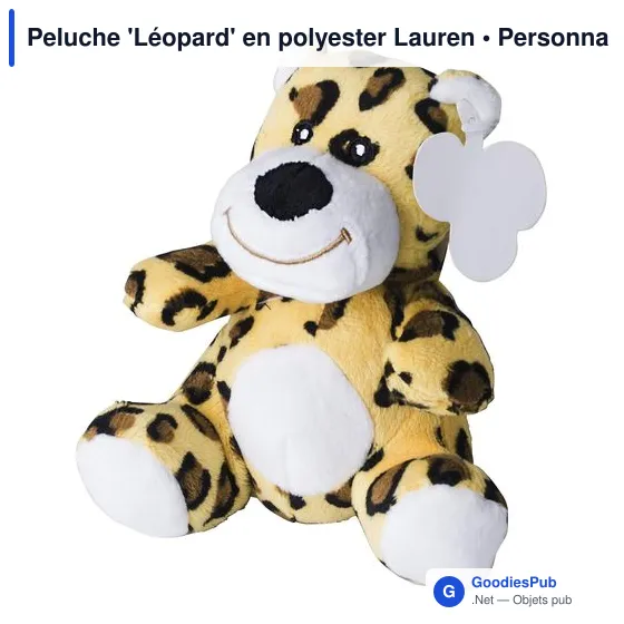 Peluche personnalisable 'Léopard' avec logo - Lauren - Image 2